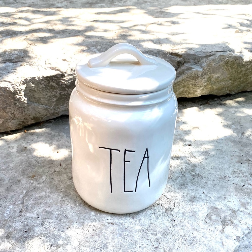 Rae Dunn TEA Large Letter Canister (Med Size)